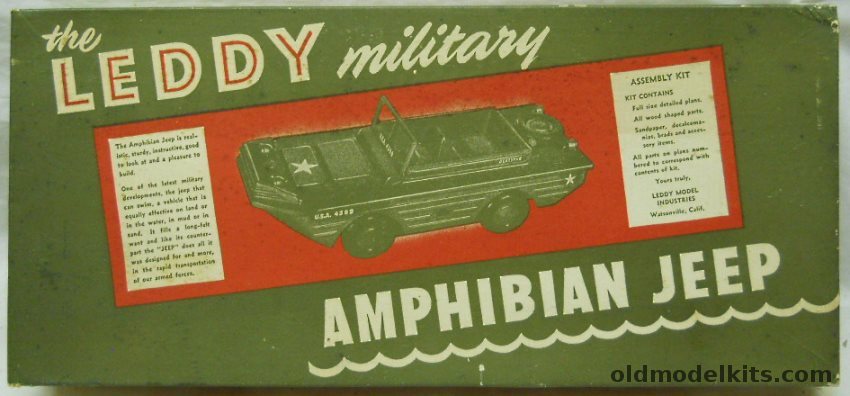 Leddy 1/14 Amphibian Jeep Ford GPA, A-60 plastic model kit